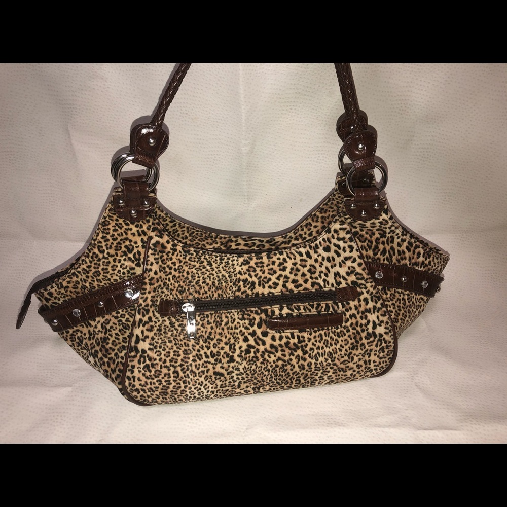 M.C. Marc Chantal leopard print purse